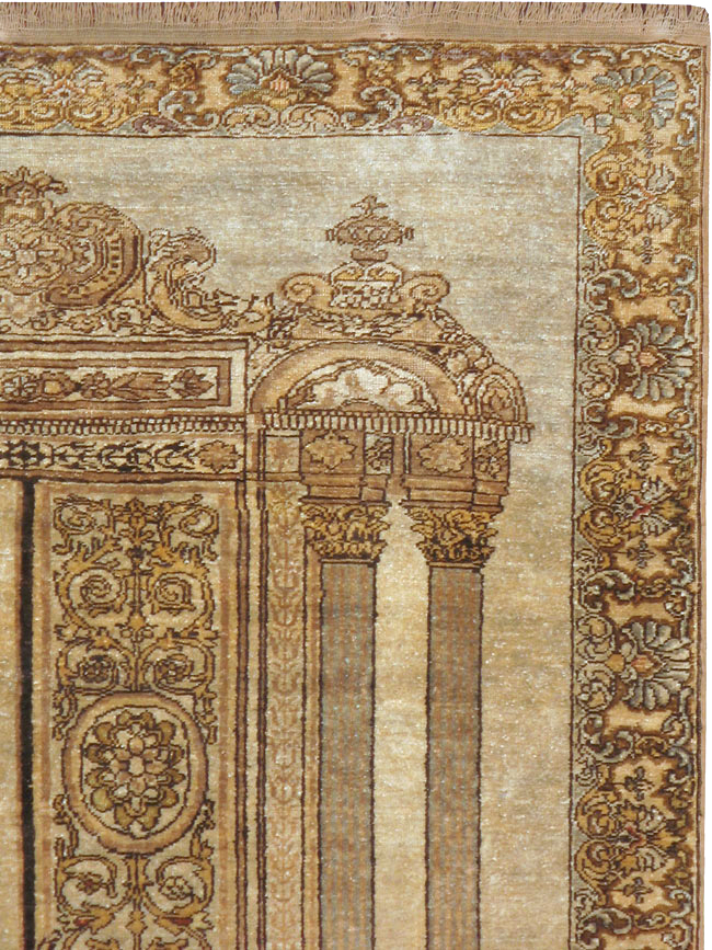 Antique Turkish Kayseri Pictorial Rug, No.22074 - Galerie Shabab