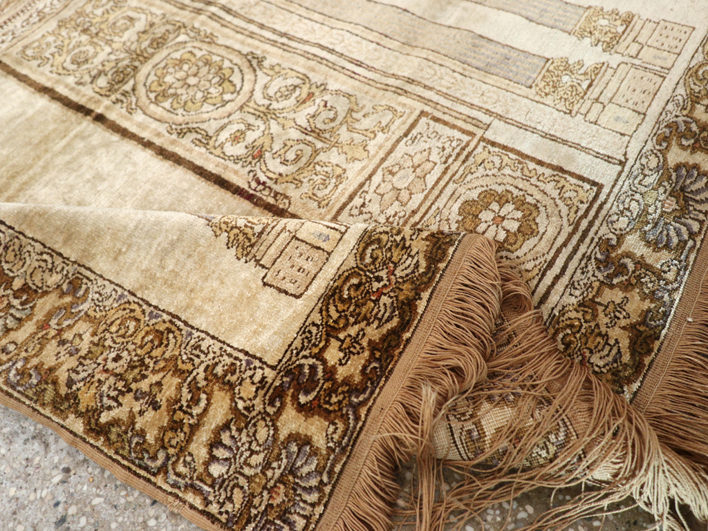 Antique Turkish Kayseri Pictorial Rug, No.22074 - Galerie Shabab