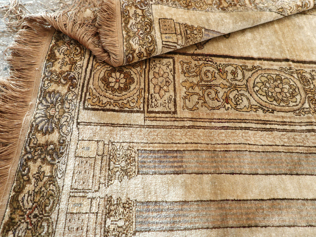 Antique Turkish Kayseri Pictorial Rug, No.22074 - Galerie Shabab