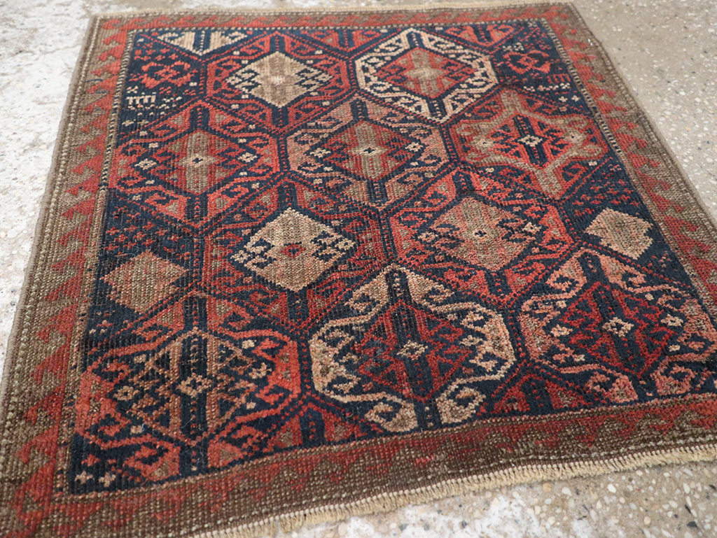 Antique Persian Baluch Throw Rug, No.22078 - Galerie Shabab