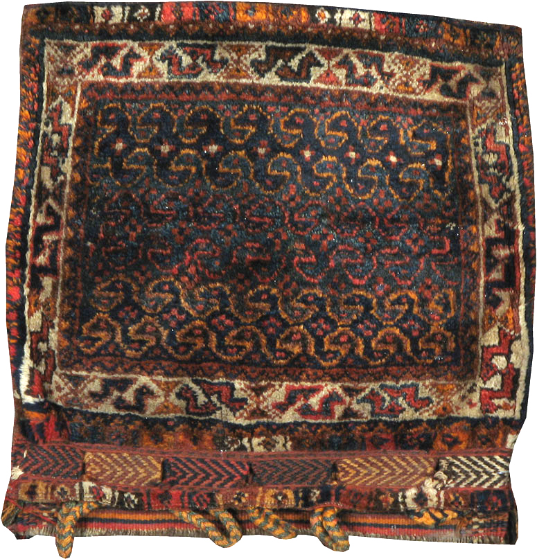 Antique Persian Kurdish Bag Face Rug, No.22079 - Galerie Shabab