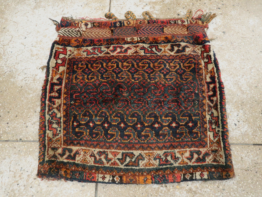 Antique Persian Kurdish Bag Face Rug, No.22079 - Galerie Shabab