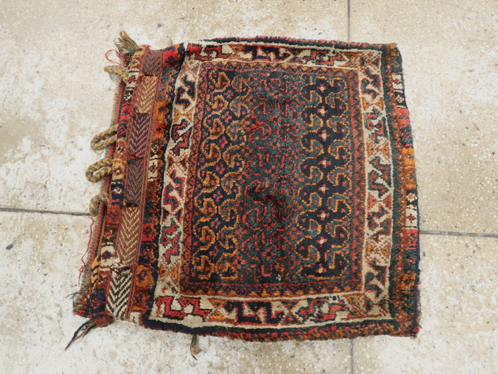 Antique Persian Kurdish Bag Face Rug, No.22079 - Galerie Shabab
