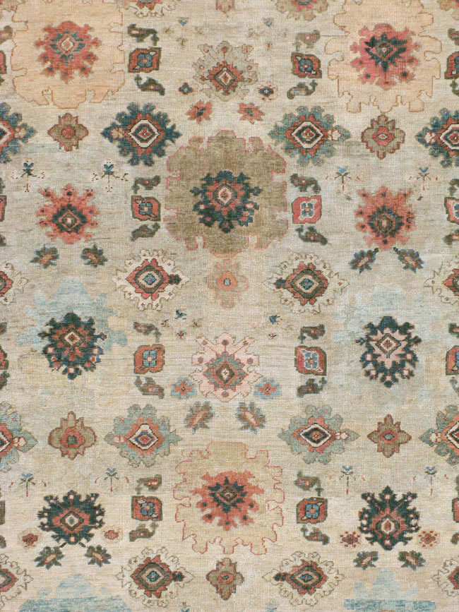 Antique Persian Mahal Carpet, No.22091 - Galerie Shabab