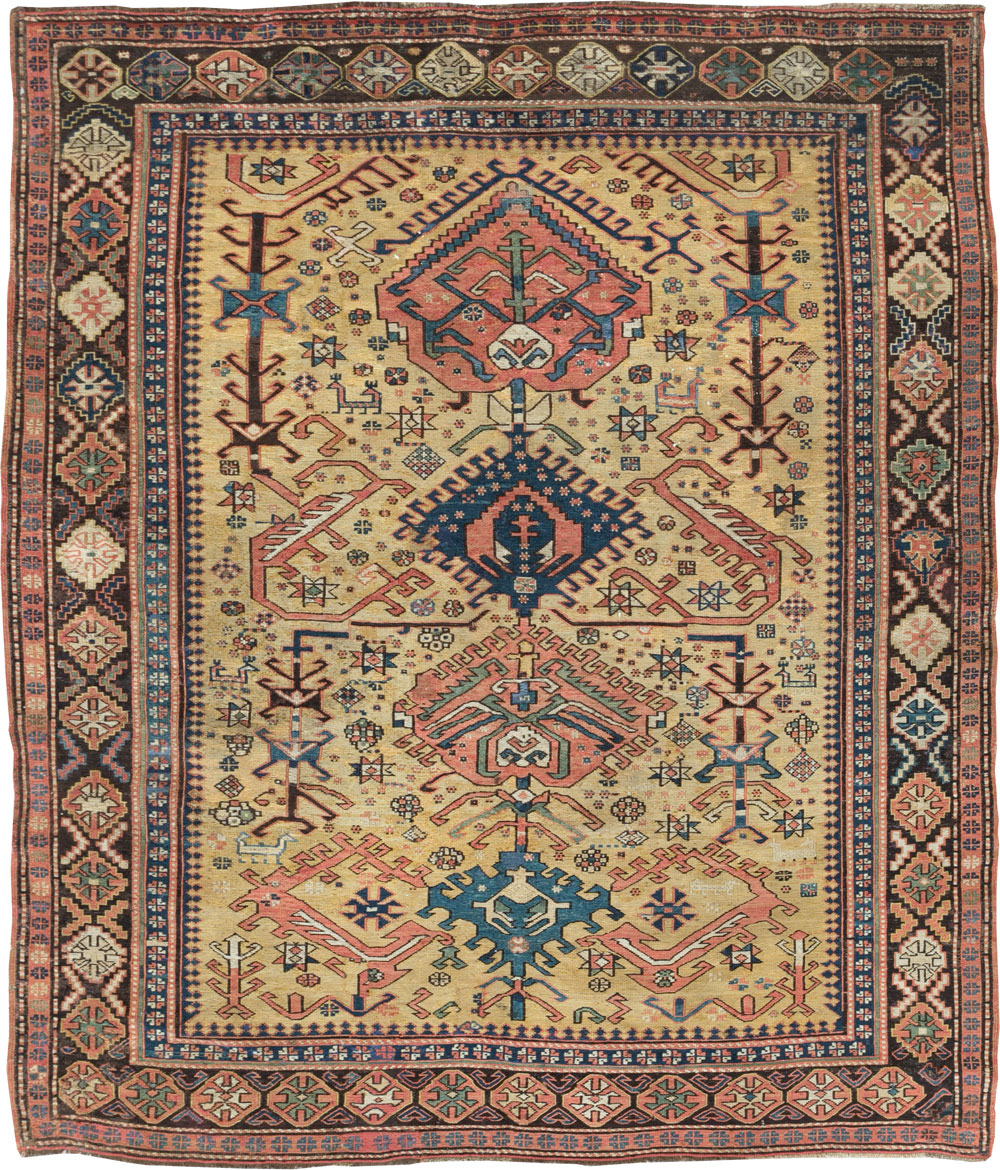 Antique Persian Caucasian Soumak Flatweave, No.22092 - Galerie Shabab