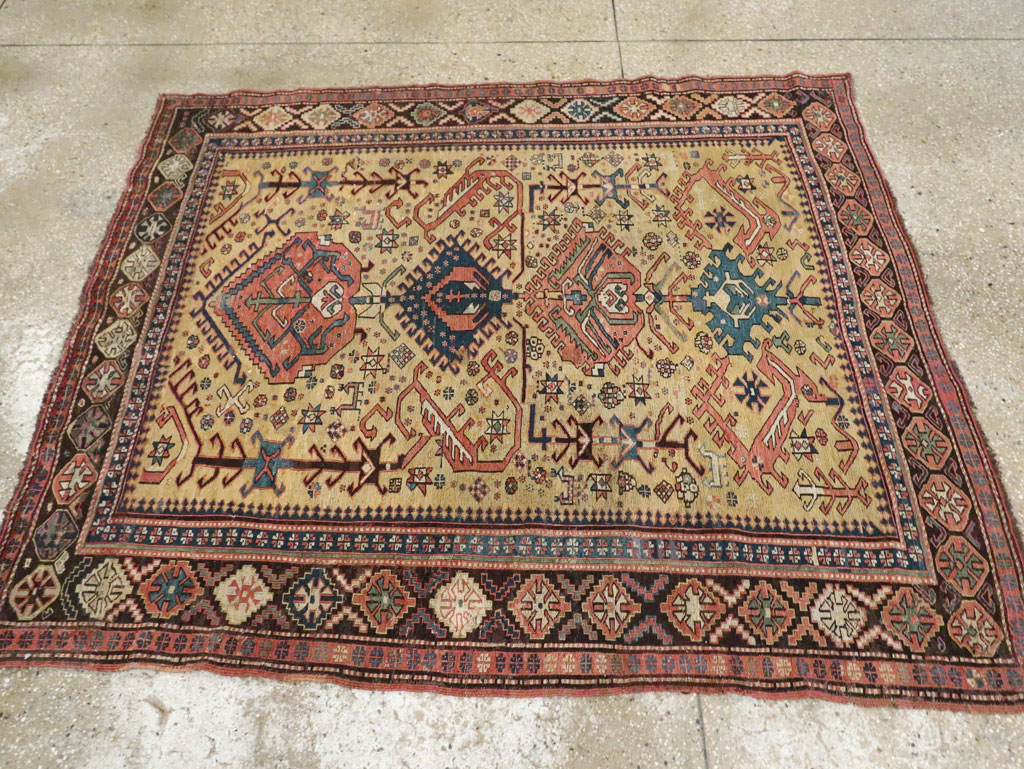 Antique Persian Caucasian Soumak Flatweave, No.22092 - Galerie Shabab