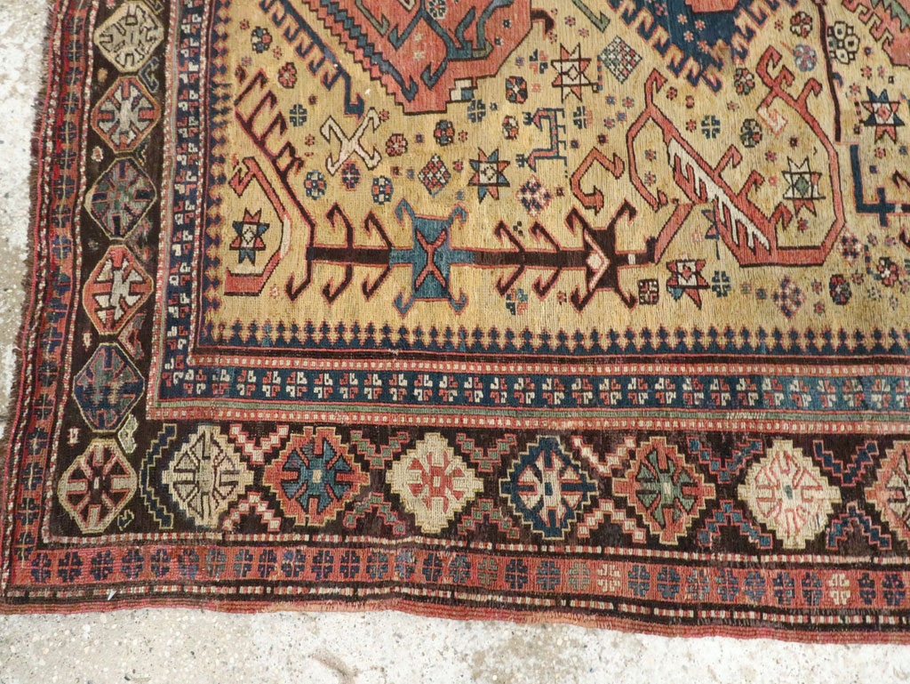 Antique Persian Caucasian Soumak Flatweave, No.22092 - Galerie Shabab