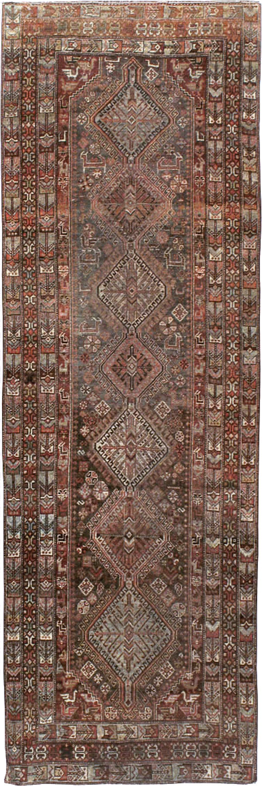 Vintage Persian Shiraz Runner, No.22093 - Galerie Shabab