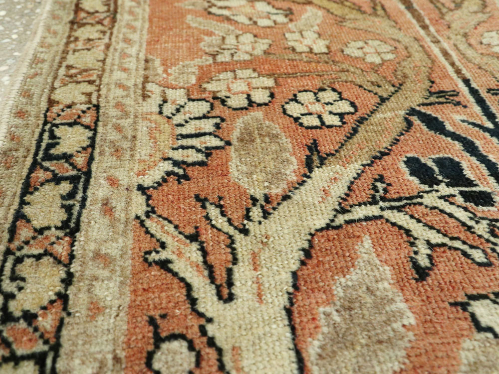 Antique Persian Tabriz Hagi Jalili Throw Rug, No.22096 - Galerie Shabab