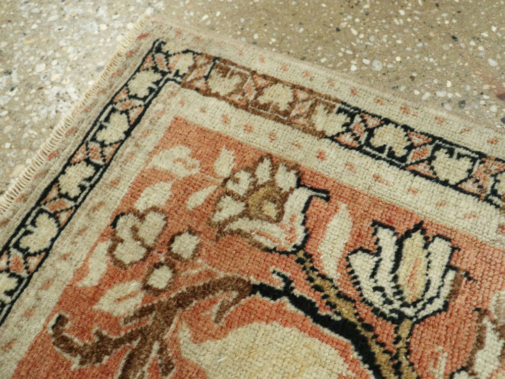 Antique Persian Tabriz Hagi Jalili Throw Rug, No.22096 - Galerie Shabab