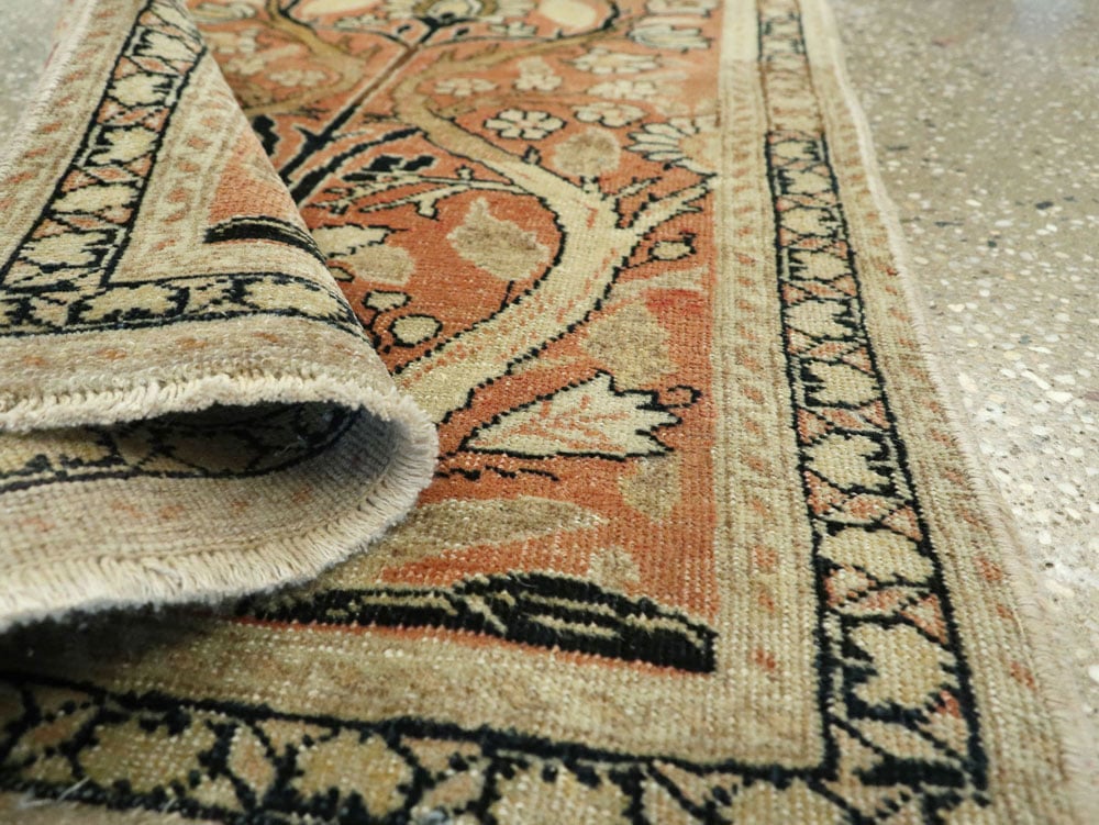 Antique Persian Tabriz Hagi Jalili Throw Rug, No.22096 - Galerie Shabab