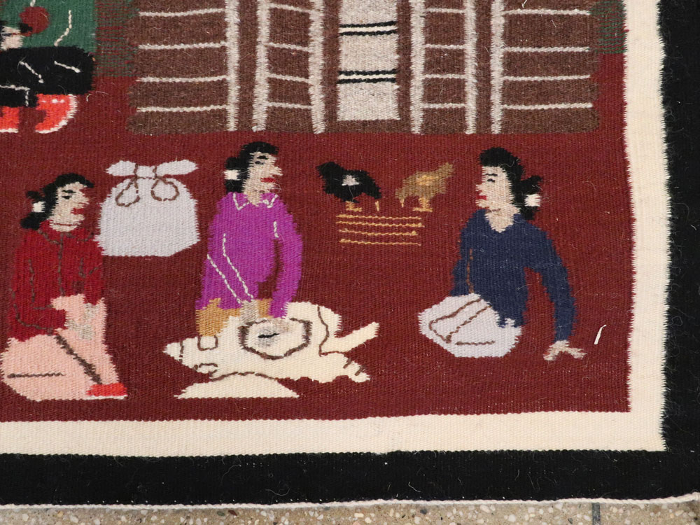 Vintage American Navajo Rug, No.22102 - Galerie Shabab