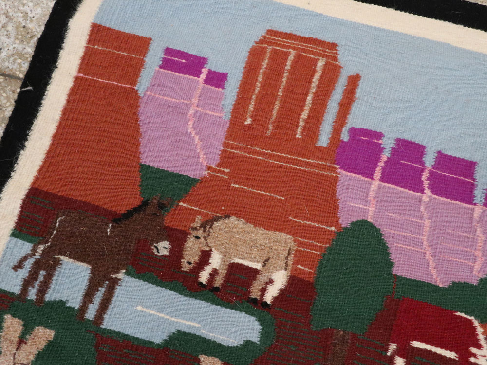 Vintage American Navajo Rug, No.22102 - Galerie Shabab