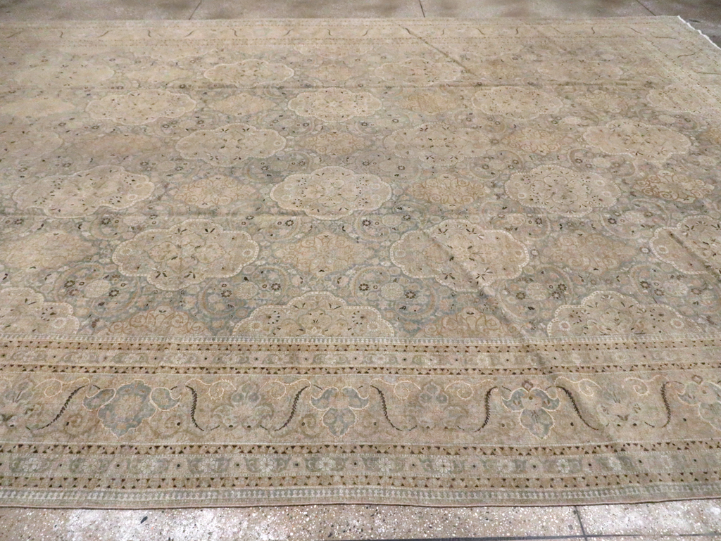 Vintage Persian Kashan Carpet, No.22122 - Galerie Shabab