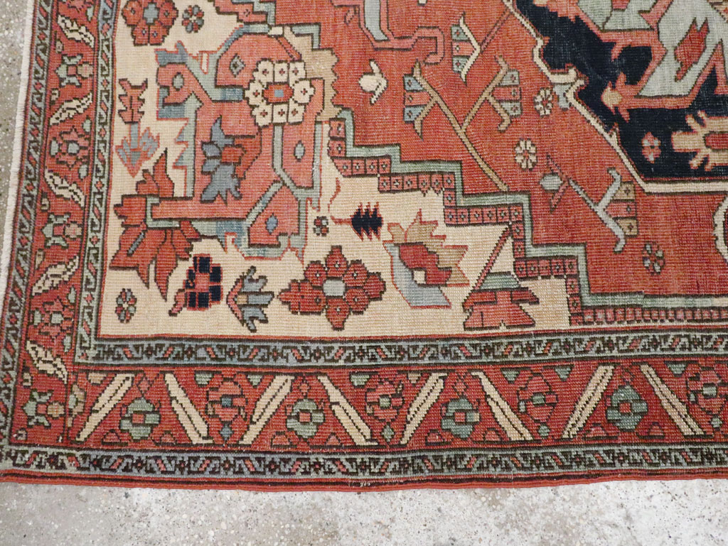 Antique Persian Heriz Rug, No.22140 - Galerie Shabab