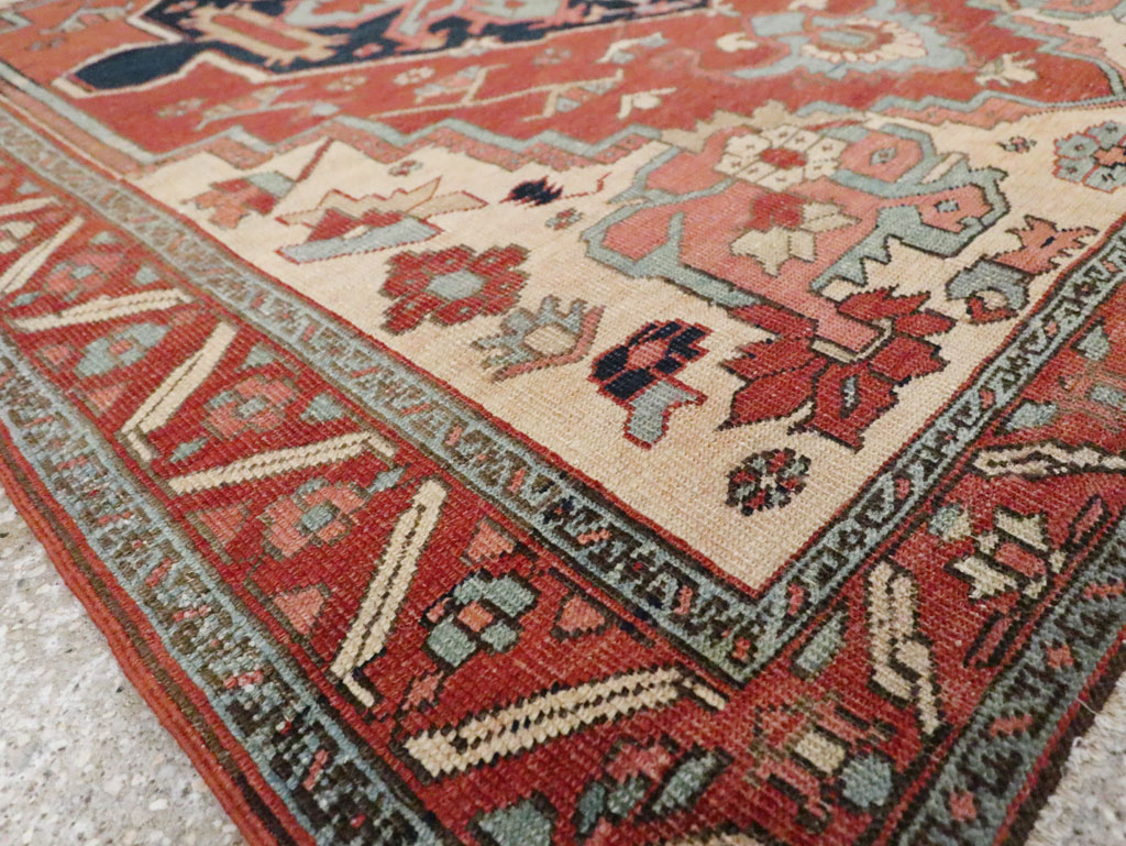 Antique Persian Heriz Rug, No.22140 - Galerie Shabab