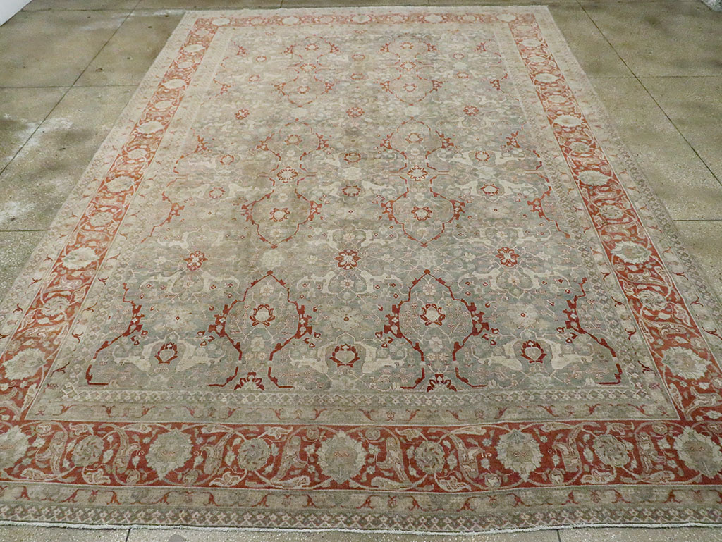Antique Persian Tabriz Carpet, No.22141 - Galerie Shabab