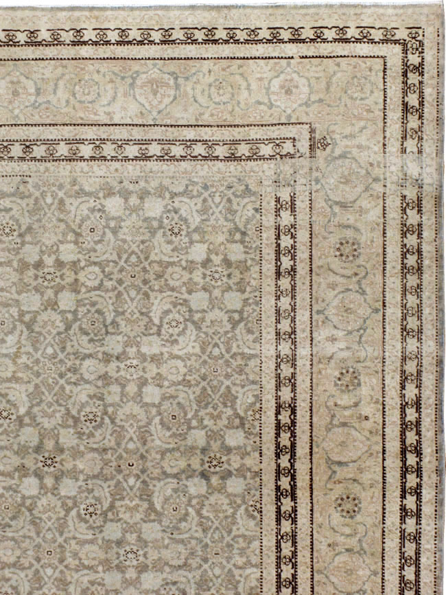 Antique Persian Tabriz Room Size CarpetCarpet, No.22142 - Galerie Shabab