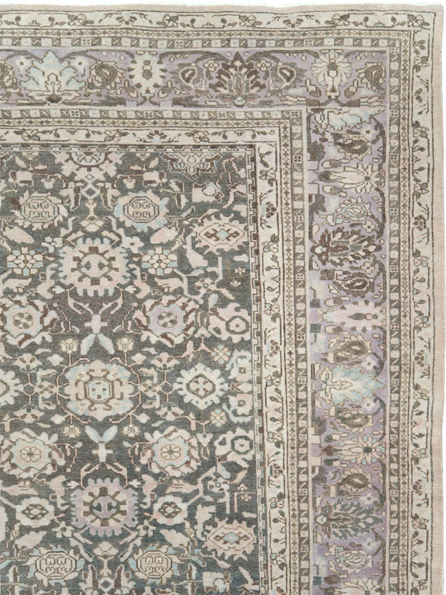 Vintage Persian Malayer Large Room Size Carpet, No.22145 - Galerie Shabab