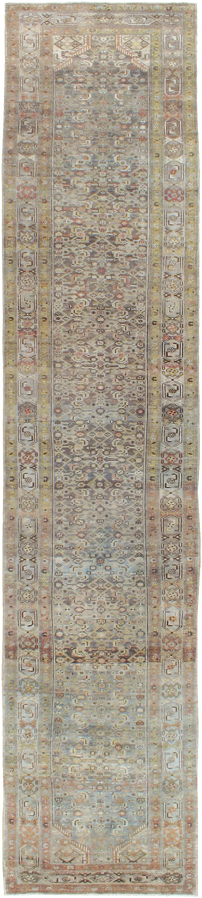 Vintage Persian Malayer Runner, No.22147 - Galerie Shabab