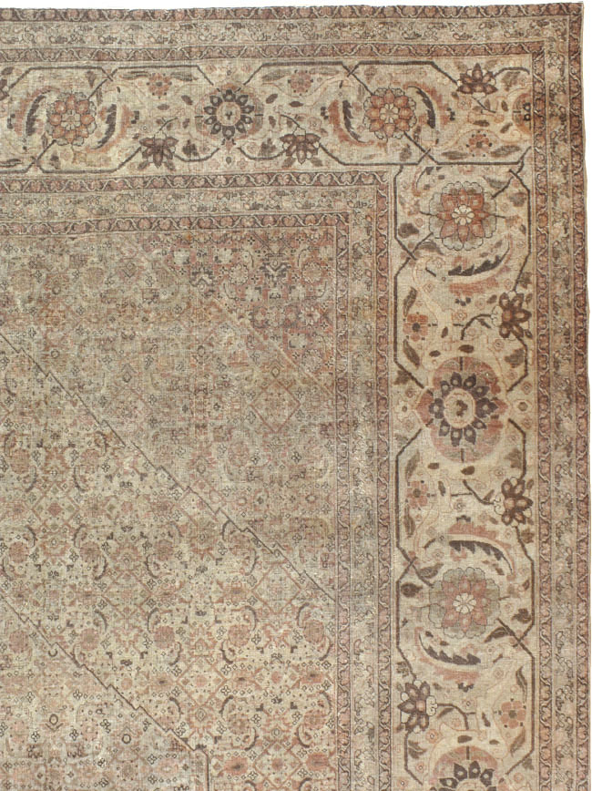 Antique Persian Tabriz Carpet, No.22148 - Galerie Shabab