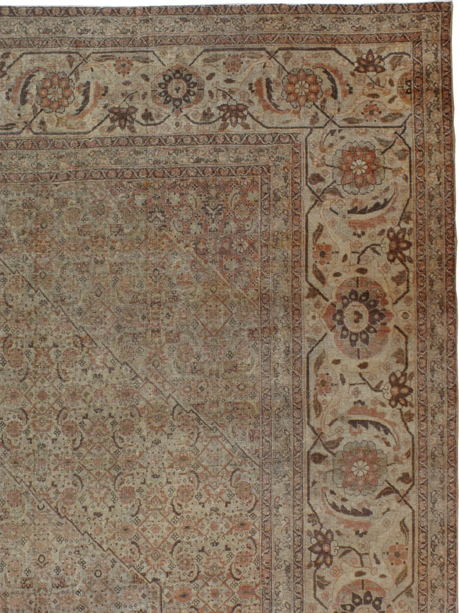 Antique Persian Tabriz Carpet, No.22148 - Galerie Shabab