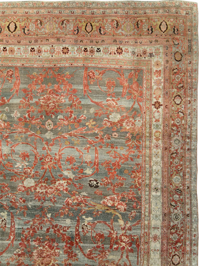 Antique Persian Bidjar Large Room Size Carpet, No.22151 - Galerie Shabab