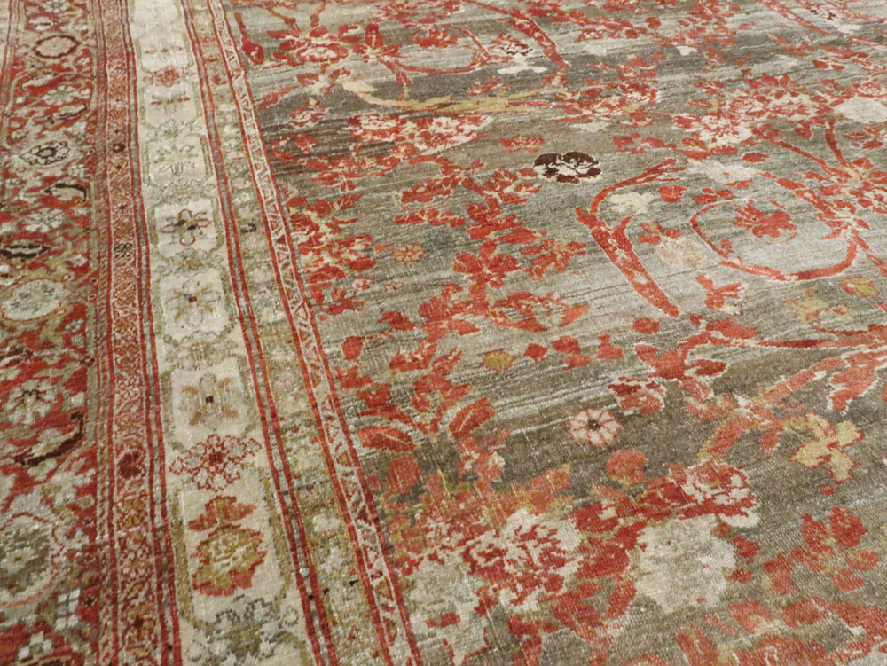 Antique Persian Bidjar Large Room Size Carpet, No.22151 - Galerie Shabab