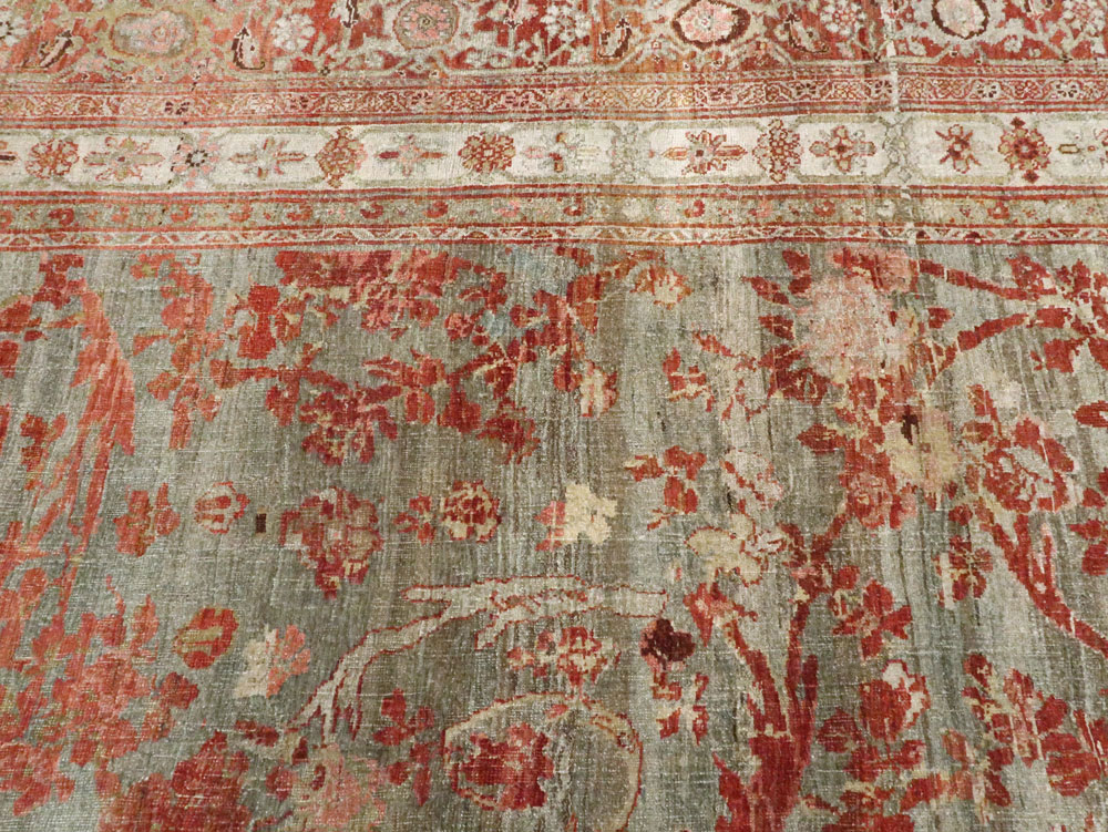 Antique Persian Bidjar Large Room Size Carpet, No.22151 - Galerie Shabab