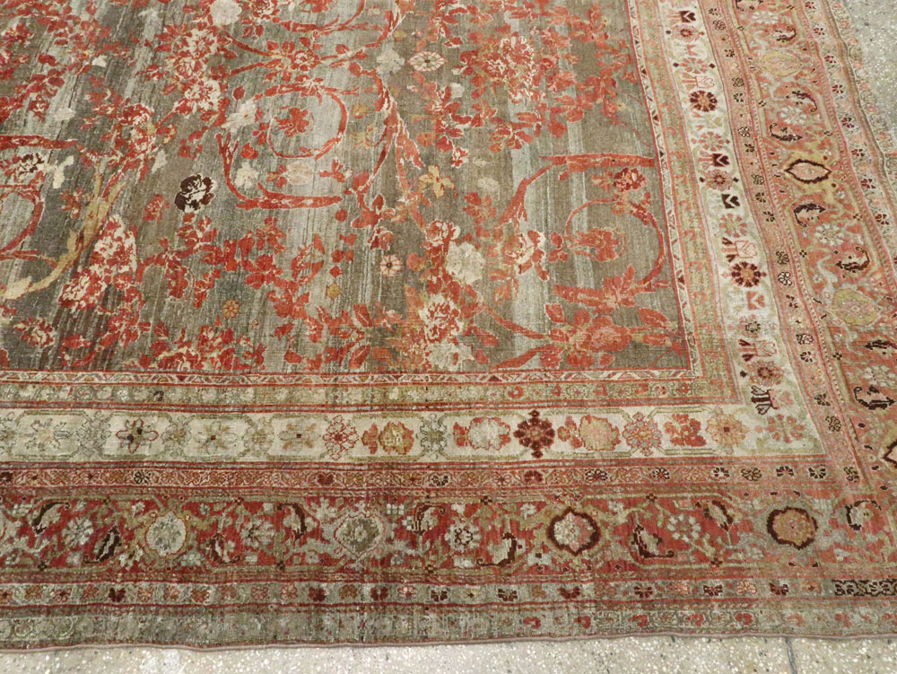 Antique Persian Bidjar Large Room Size Carpet, No.22151 - Galerie Shabab
