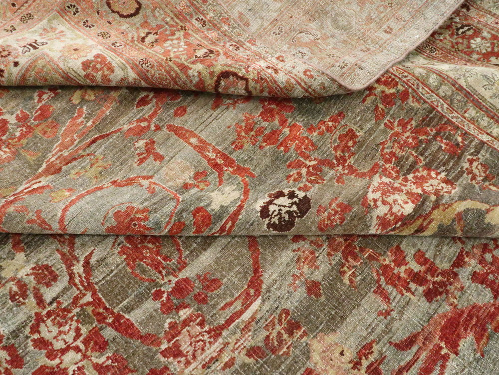 Antique Persian Bidjar Large Room Size Carpet, No.22151 - Galerie Shabab