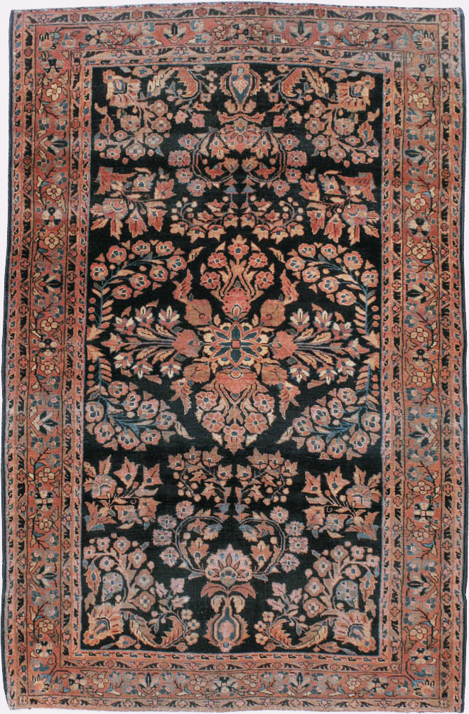 Vintage Persian Sarouk Rug, No.22161 - Galerie Shabab