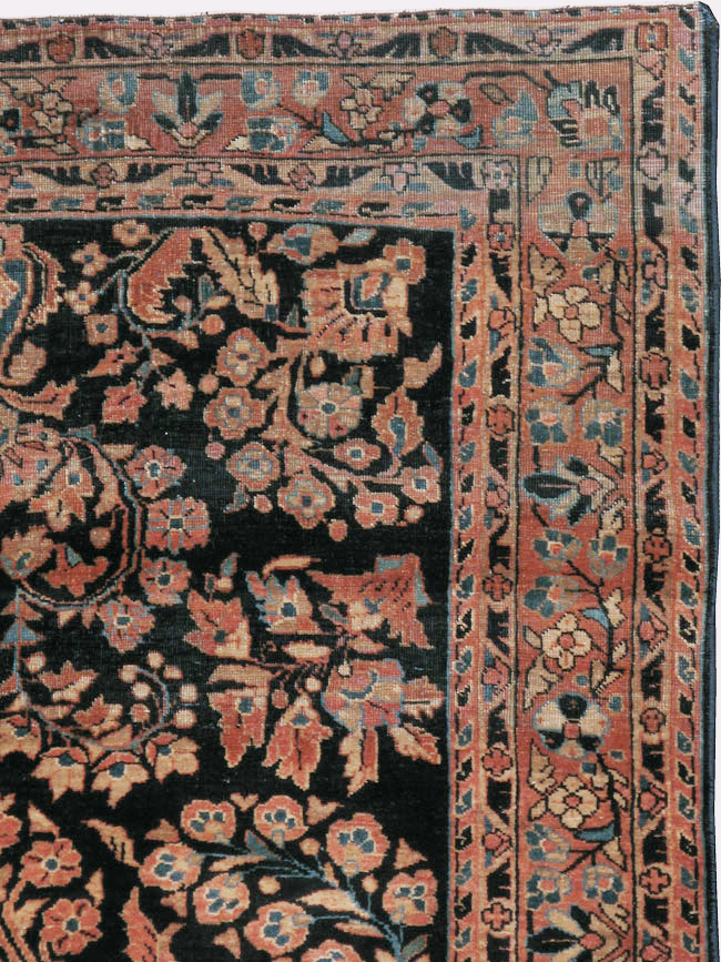 Vintage Persian Sarouk Rug, No.22161 - Galerie Shabab