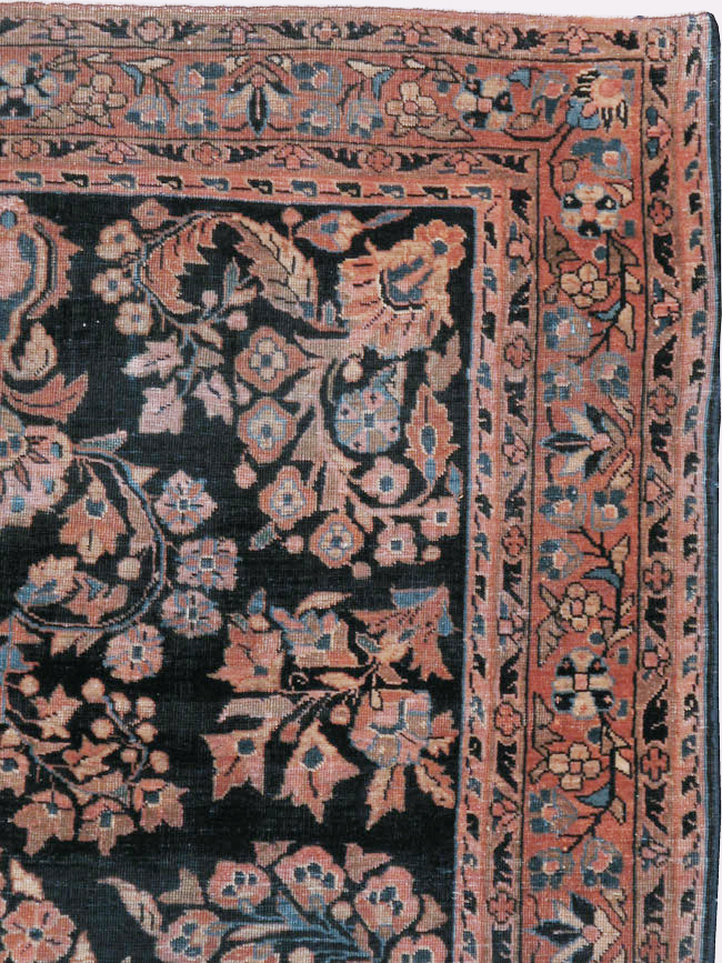 Vintage Persian Sarouk Rug, No.22161 - Galerie Shabab