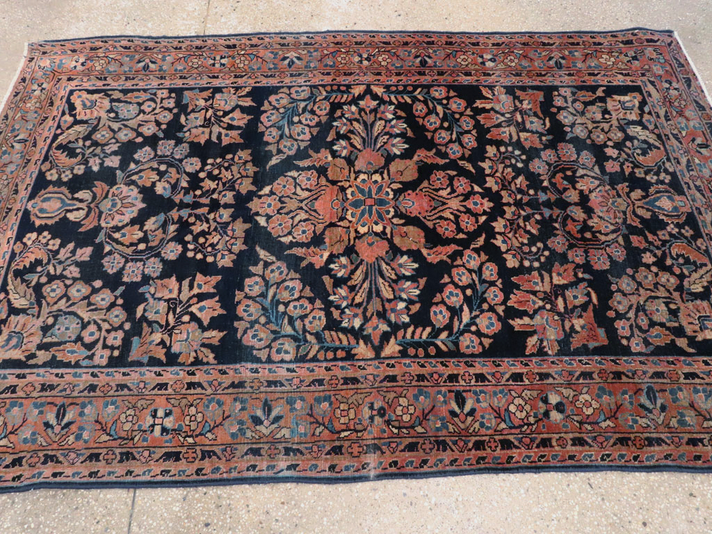 Vintage Persian Sarouk Rug, No.22161 - Galerie Shabab