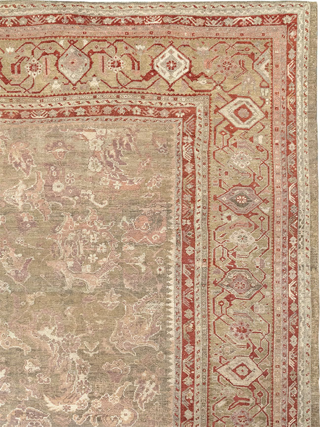 Antique Turkish Oushak Carpet, No.22167 - Galerie Shabab