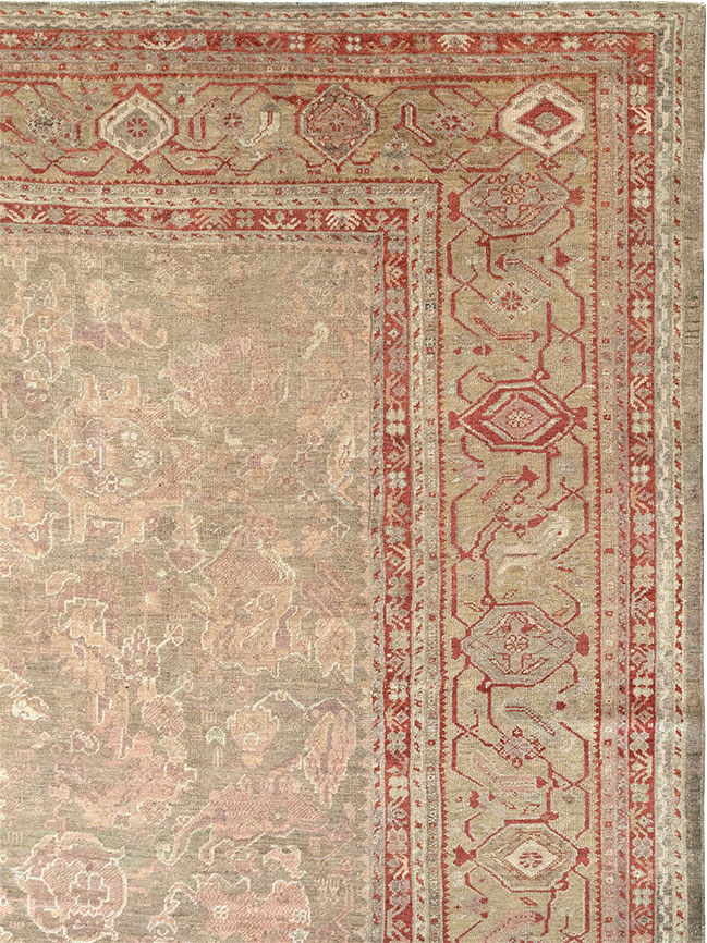 Antique Turkish Oushak Carpet, No.22167 - Galerie Shabab