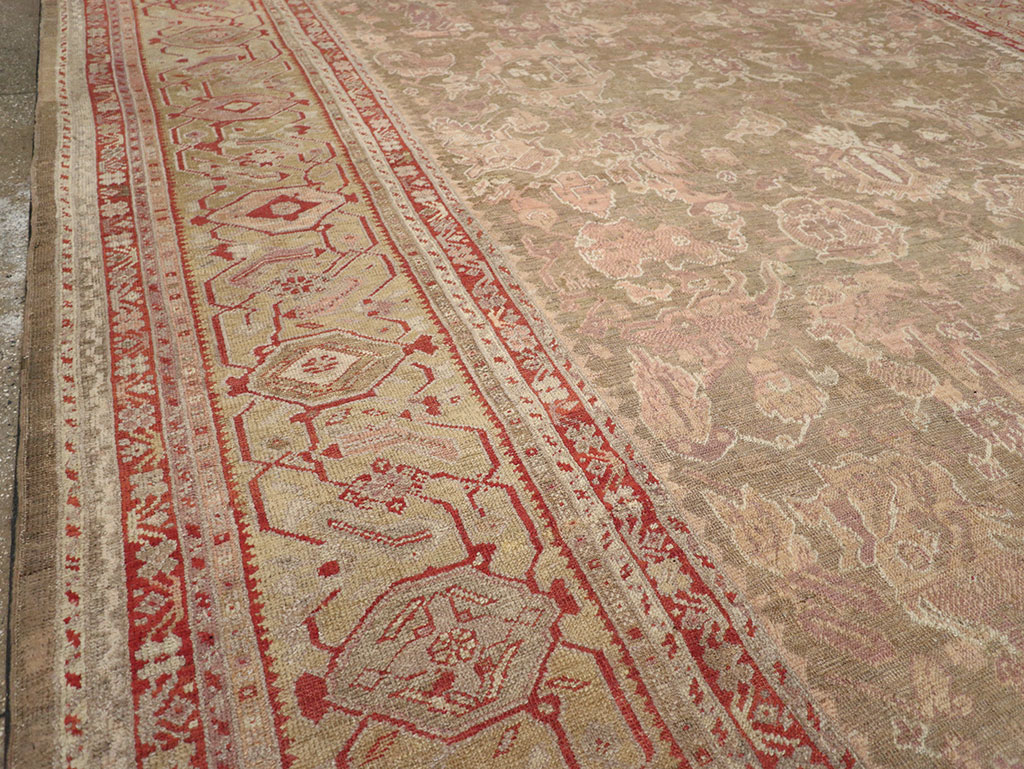 Antique Turkish Oushak Carpet, No.22167 - Galerie Shabab