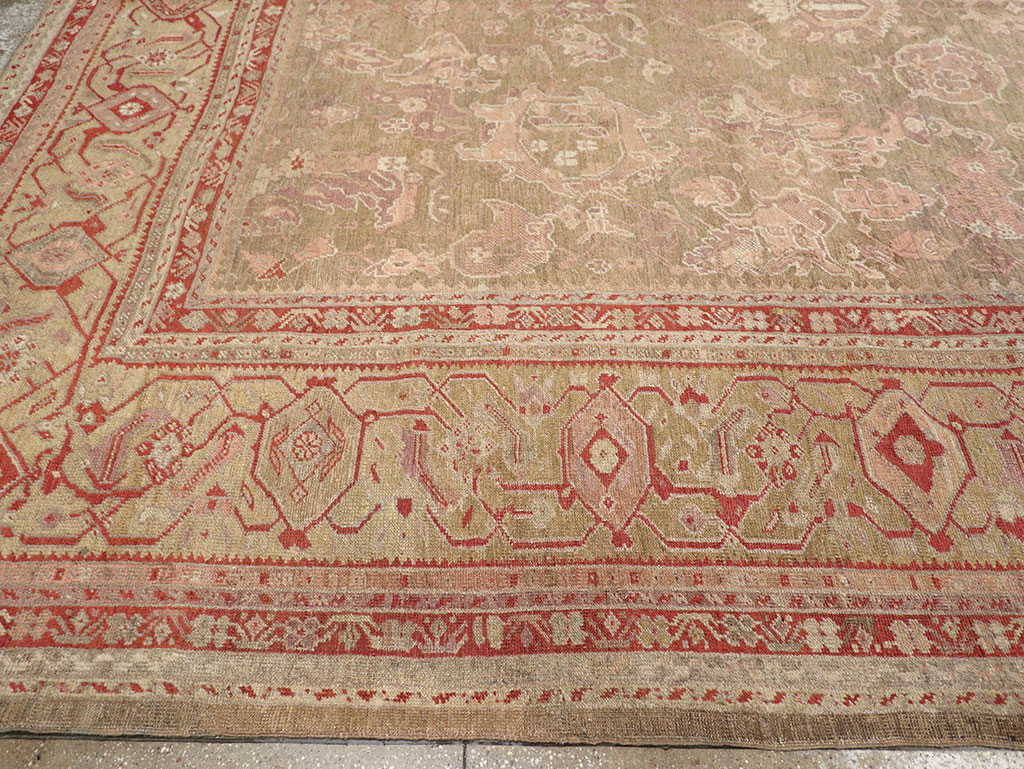 Antique Turkish Oushak Carpet, No.22167 - Galerie Shabab