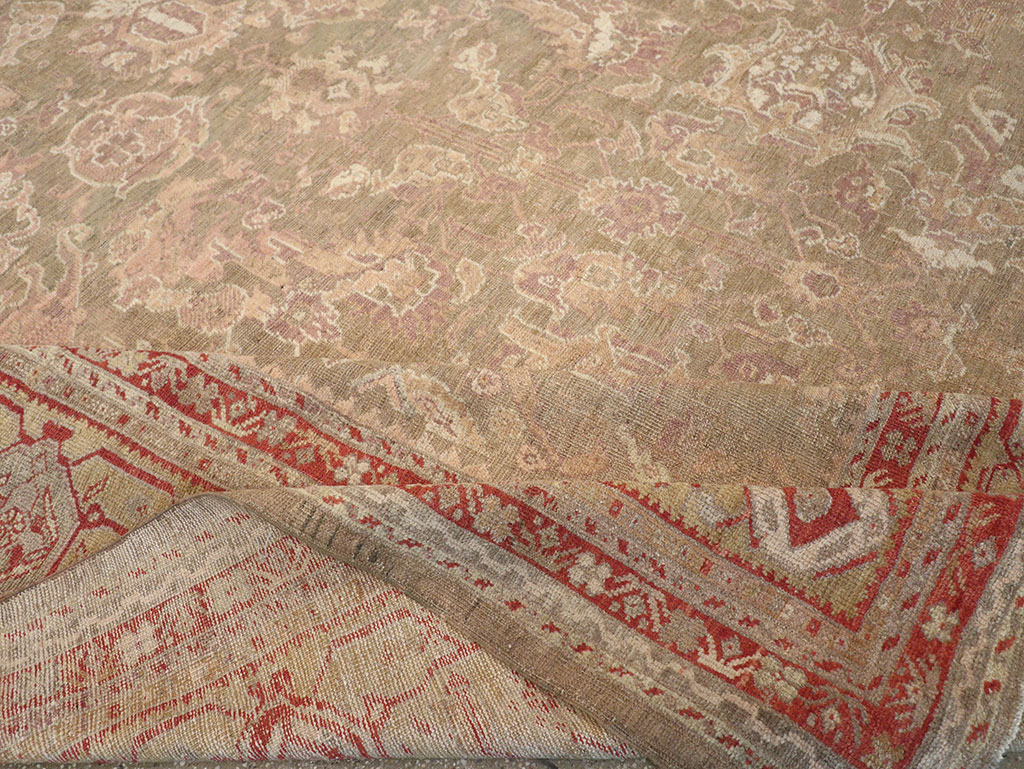Antique Turkish Oushak Carpet, No.22167 - Galerie Shabab