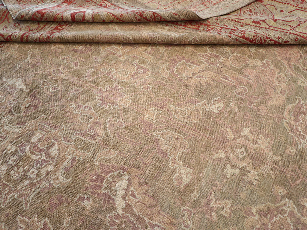 Antique Turkish Oushak Carpet, No.22167 - Galerie Shabab