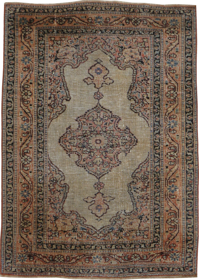Antique Tabriz Hagi Jalili Rug, No.22171 - Galerie Shabab