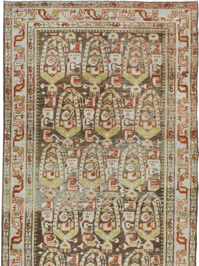Vintage Persian Malayer Runner, No.22211 - Galerie Shabab