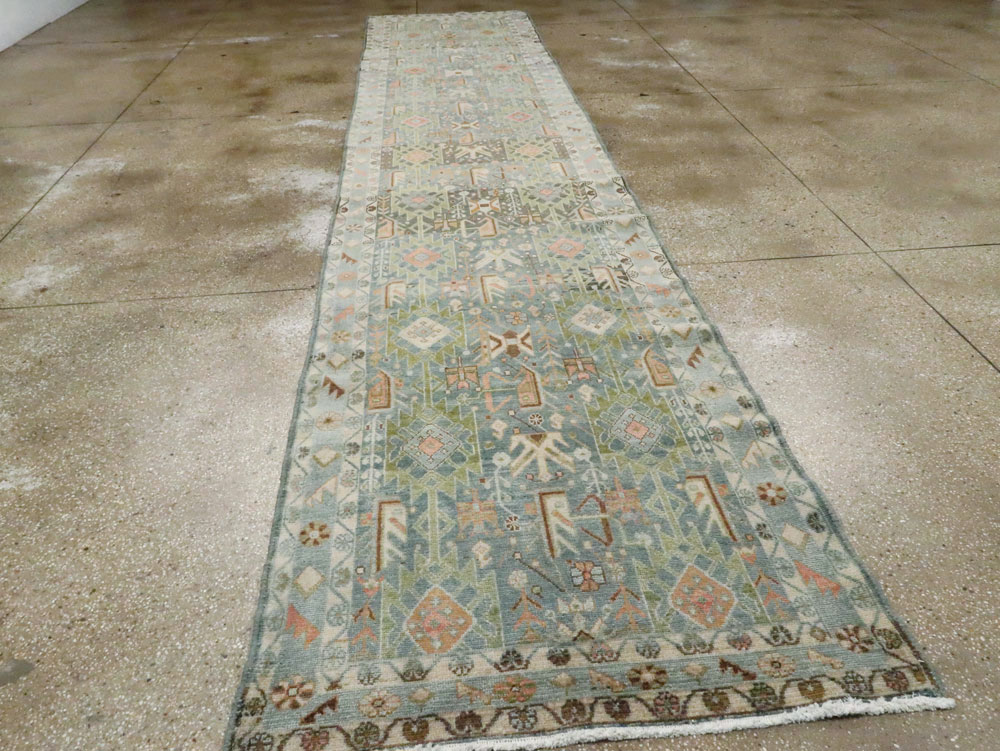 Vintage Persian Malayer Runner, No.22214 - Galerie Shabab