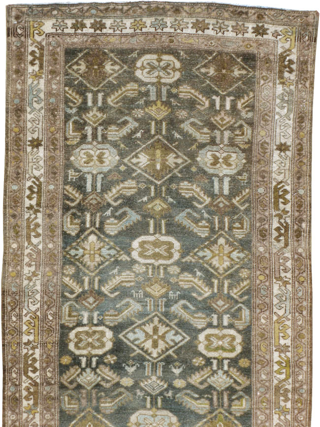 Vintage Persian Malayer Runner, No.22242 - Galerie Shabab