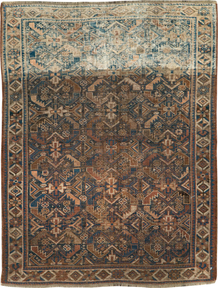 Antique Persian Afshar Throw Rug, No.22250 - Galerie Shabab