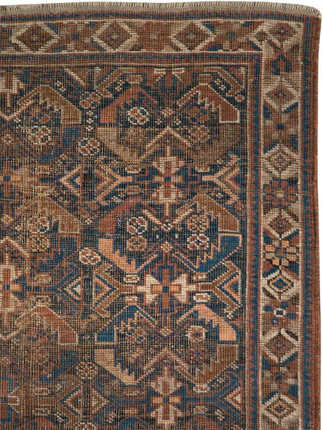 Antique Persian Afshar Throw Rug, No.22250 - Galerie Shabab