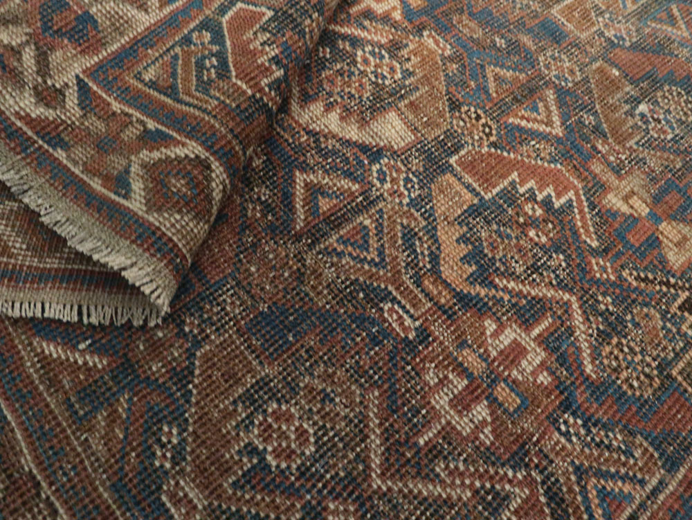 Antique Persian Afshar Throw Rug, No.22250 - Galerie Shabab