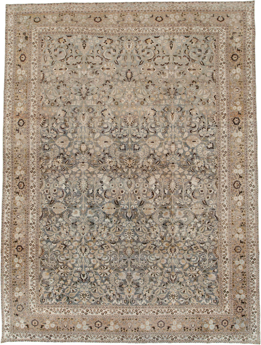Antique Persian Mashad Large Carpet, No.22261 - Galerie Shabab