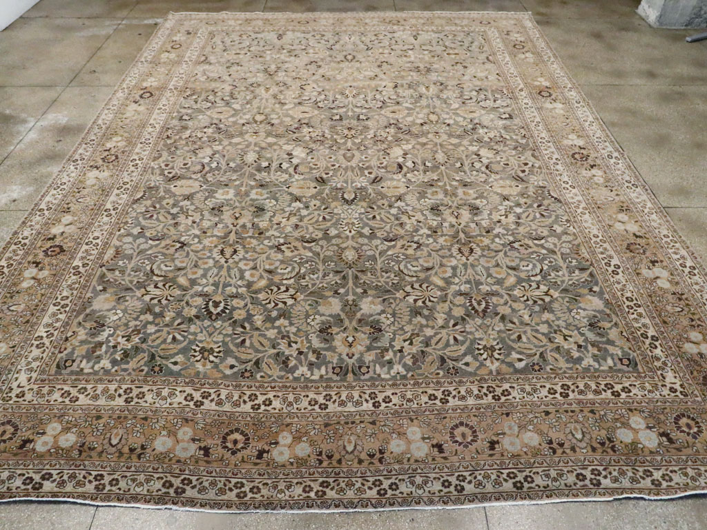 Antique Persian Mashad Large Carpet, No.22261 - Galerie Shabab